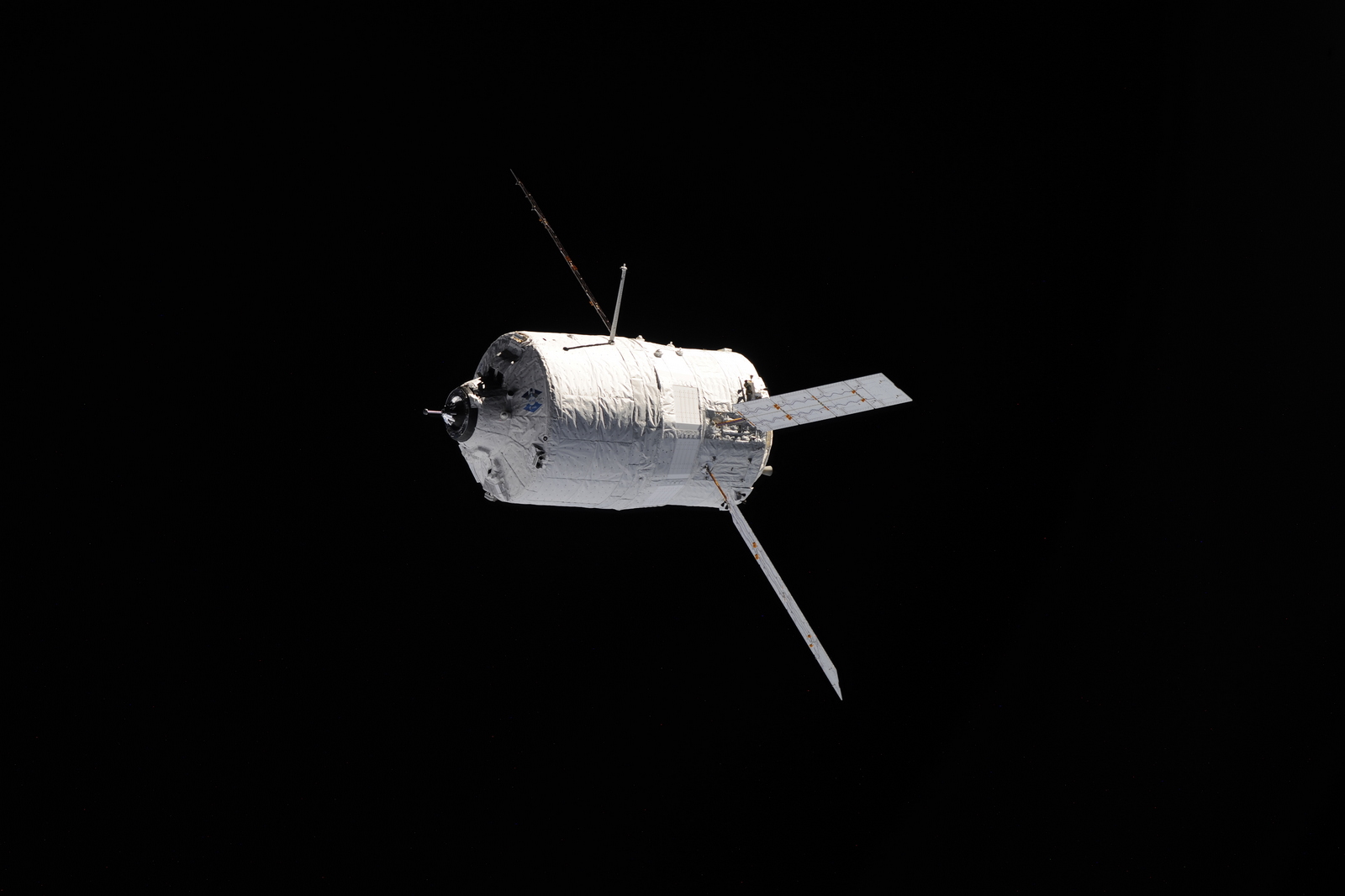 L'ATV Johannes Kepler, à l'approche de l'ISS pour son amarrage (Credits : ESA/NASA)