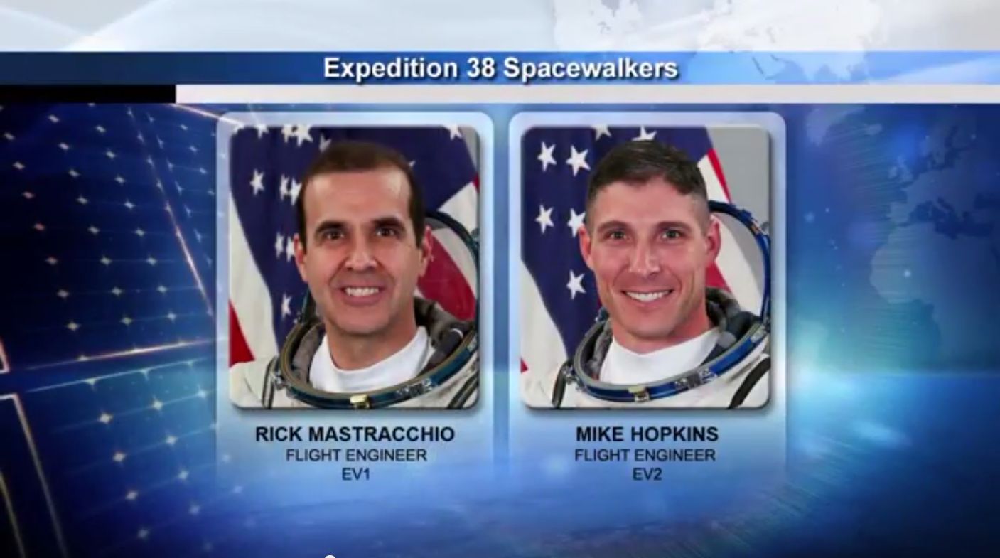 Les deux astronautes qui vont faire les sorties spatiales : Rick Mastracchio et Mike Hopkins 