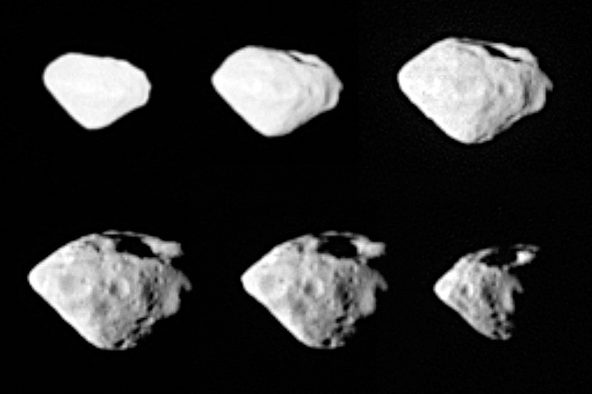 Steins photographié par le système d'imagerie OSIRIS de la sonde Rosetta en Septembre 2008