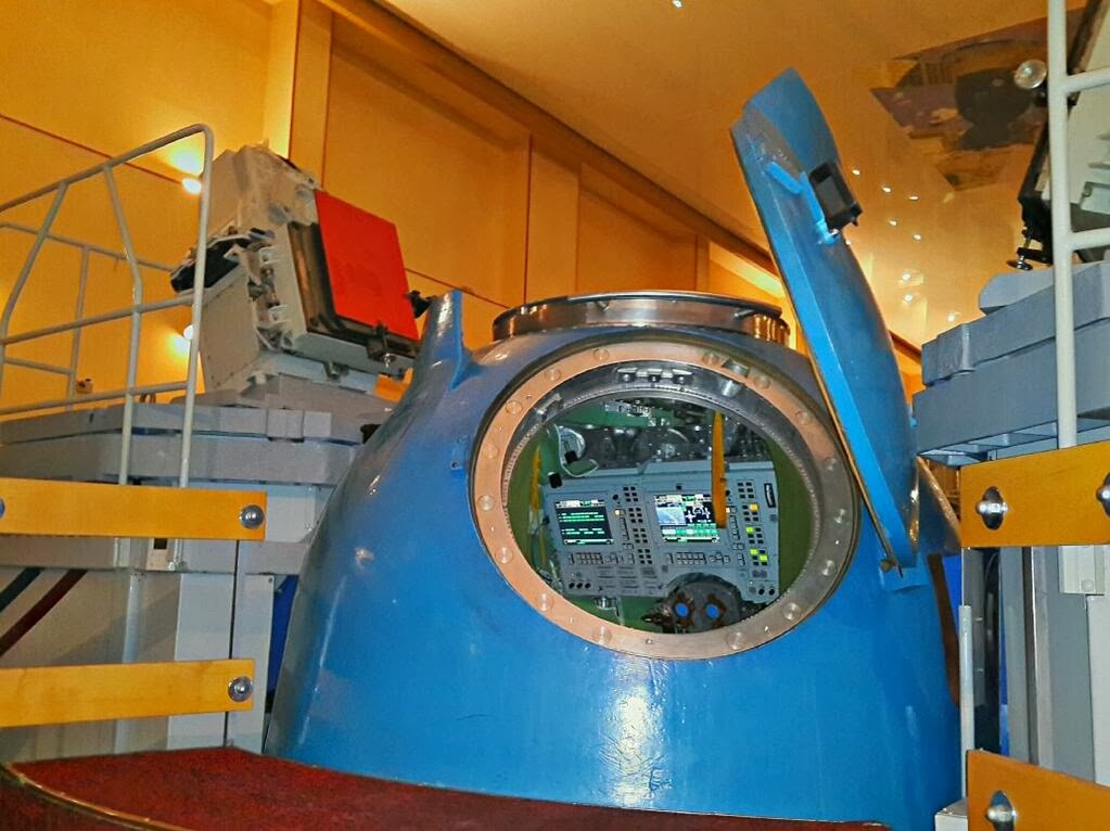 A Star City simulateur du module de descente de Soyouz pour les entrainements au pilotage manuel