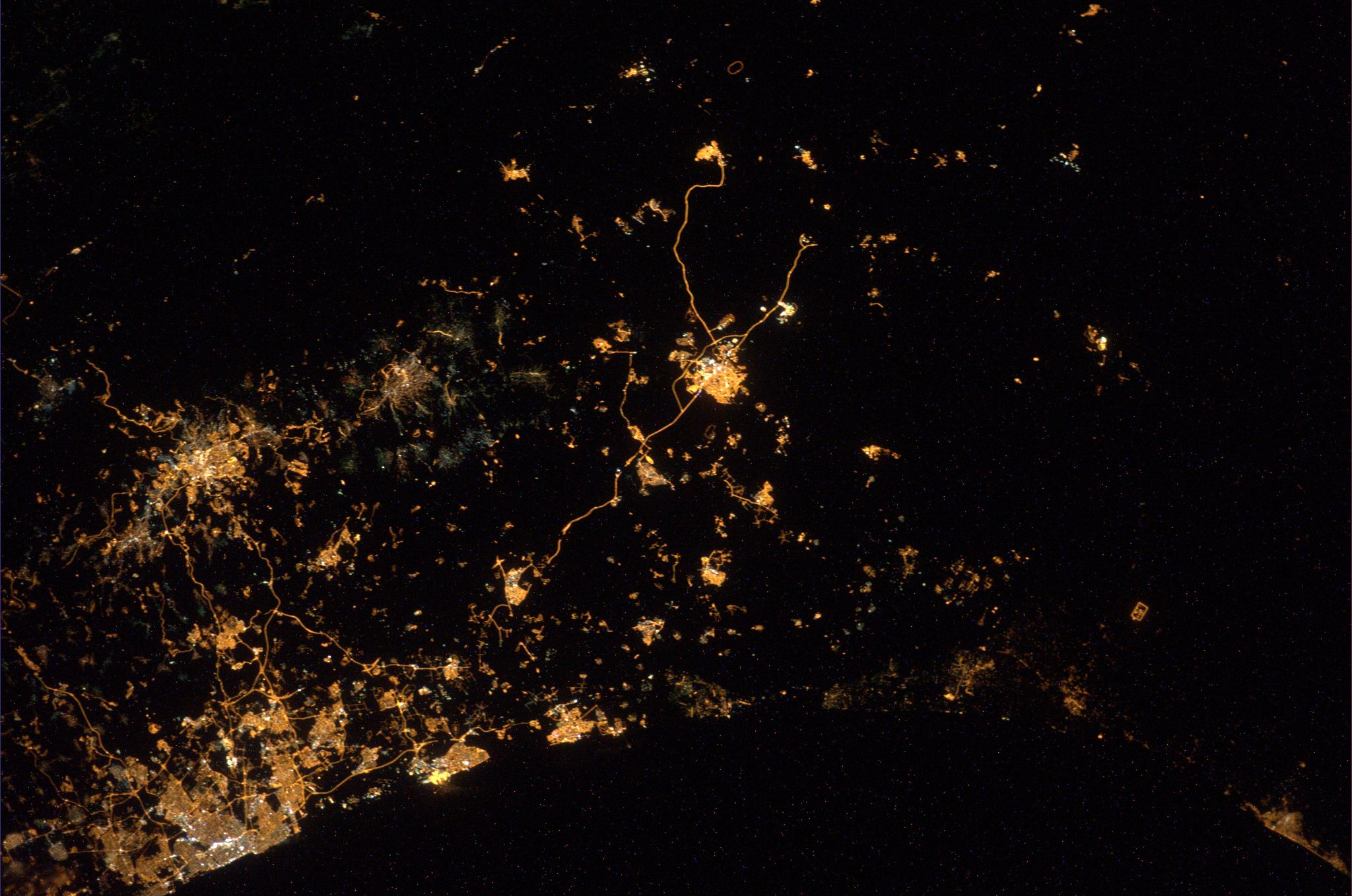 Israel et Gaza vus depuis l'ISS